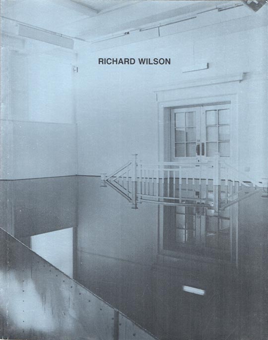 Richard Wilson Exhibition catalogue